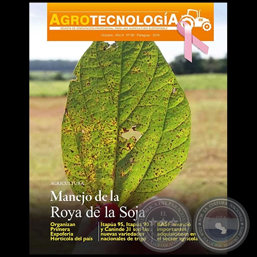 AGROTECNOLOGA  REVISTA DIGITAL - OCTUBRE - AO 8 - NMERO 89 - AO 2018 - PARAGUAY